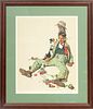 Norman Rockwell (American, 1894-1978) Lithograph In Colors On Wove Paper, Rejected Suitor, H 23'' W 19''