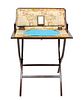 Mahogany Portable Writing Desk On Stand C. 1920, H 30'' W 24''