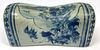 Chinese Blue And White Porcelain Pillow, H 6'' W 13'' Depth 6''