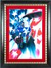 Captain America Framed Print, H 35'' W 23''