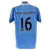 Manchester City F.C. Jersey (2012 Home) Autographed by Professional Footballer, Sergio Aguero with Certificate of Authenticity.
