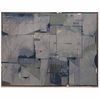 GABRIEL MACOTELA, Terreno Loma de sol, Firmado y fechado 85 y enero 85, Collage, mixta y arenas sobre papel, 54.6 x 71.3 cm,Certificado