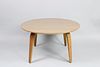 Mid-Century Modern Circle Bent Wood Side Table by Thonet