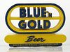 1952 Blue & Gold Beer Plaster sign Santa Rosa California