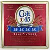 1990 Colt 45 Premium Beer Tin Tacker Metal Sign La Crosse Wisconsin