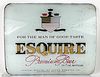 1955 Esquire Beer ROG Sign Insert Reverse-Painted Glass Sign Smithton Pennsylvania
