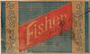 1960 Fisher Beer Sign Cardboard Case Panel Salt Lake City Utah