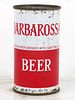 1959 Barbarossa Beer 12oz 34-33 Flat Top Can Chicago Illinois