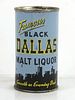 1956 Black Dallas Beer 12oz 37-21.2 Flat Top Can Cleveland Ohio