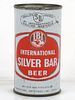1960 International Silver Bar Beer 12oz 85-18 Flat Top Can Tampa Florida