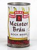 1958 Meister Bräu Draft Bock Beer 12oz 99-04 Flat Top Can Chicago Illinois