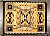 Navajo Indian style woven rug textile