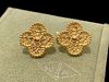 Van Cleef & Arpels Vintage Alhambra Earings 18k Yellow Gold Solid