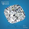 NO-RESERVE LOT: 3.01 ct, E/VS2, Cushion cut GIA Graded Diamond. Appraised Value: $165,900 