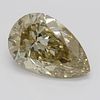 2.18 ct, Natural Fancy Yellowish Brown Even Color, SI1, Pear cut Diamond (GIA Graded), Appraised Value: $17,800 