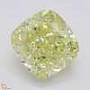 1.41 ct, Natural Fancy Yellow Even Color, VVS2, Cushion cut Diamond (GIA Graded), Appraised Value: $24,300 