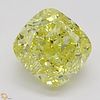 1.01 ct, Natural Fancy Intense Yellow Even Color, VVS1, Cushion cut Diamond (GIA Graded), Appraised Value: $29,000 