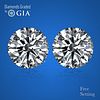 6.02 carat diamond pair, Round cut Diamonds GIA Graded 1) 3.01 ct, Color E, VS1 2) 3.01 ct, Color F, VS1. Appraised Value: $519,100 