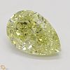 1.54 ct, Natural Fancy Yellow Even Color, SI2, Pear cut Diamond (GIA Graded), Appraised Value: $19,000 