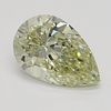 2.03 ct, Natural Fancy Brownish Greenish Yellow Even Color, SI2, Pear cut Diamond (GIA Graded), Appraised Value: $19,700 