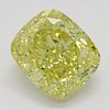1.31 ct, Natural Fancy Intense Yellow Even Color, IF, Cushion cut Diamond (GIA Graded), Appraised Value: $36,200 