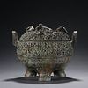 BRONZE CAST PATTERN CONTAINER