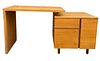 Mid Century Revolving Desk Writing Table After GEORGE NELSON