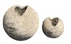 EMPIRE Pair Abstract Brutalist Pottery Vases 