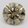 3.30 ct, Natural Fancy Dark Brown Even Color, SI1, Round cut Diamond (GIA Graded), Appraised Value: $36,700 