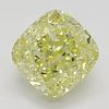 3.02 ct, Natural Fancy Intense Yellow Even Color, VS1, Cushion cut Diamond (GIA Graded), Appraised Value: $147,300 