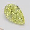 1.23 ct, Natural Fancy Intense Yellow Even Color, VVS2, Pear cut Diamond (GIA Graded), Appraised Value: $33,500 