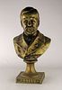 Bust of Louis Pasteur in bronze