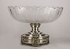 Metal and crystal baccarat Christofle centerpiece 