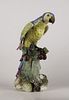 Porcelain parrot figurine