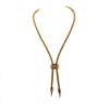 Vintage 18k gold Gas Tube Necklace with Diamonds