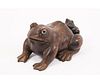 CHINESE WOOD CARVED FROG