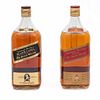 Johnnie Walker. Black Label y Red Label. Old Scotch Whisky. En presentación de 2 Lts. Piezas: 2