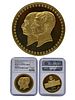 Iran Persian King Mohammad Reza Shah Pahlavi Era Bank Melli 50th Anniversary Gold Coin