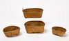 Four Unusual Miniature Baskets
