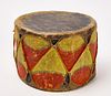 Painted Native American Drum