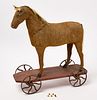 Horse Pull-Toy - Pair Large Indian Clubs