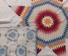 AMERICAN "STAR" PATTERN PIECED QUILTS, LOT OF TWO
