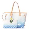 LOUIS VUITTON BLUE MONOGRAM BY THE POOL NEVERFULL MM WITH POUCH