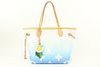 LOUIS VUITTON BLUE MONOGRAM BY THE POOL NEVERFULL MM WITH CHARM