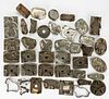 ASSORTED SHEET-IRON / TIN FIGURAL COOKIE CUTTERS, LOT OF 41 +/-