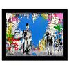 Mr. Brainwash, "Juxtapose" Framed Mixed Media Original, Hand Signed with Certificate of Authenticity.