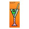 Britto, "Tangerine Martini" Hand Signed Limited Edition Giclee on Canvas; Authenticated