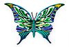 Patricia Govezensky- Original Painting on Cutout Steel "Butterfly CCCII"