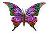 Patricia Govezensky- Original Painting on Cutout Steel "Butterfly CCC"