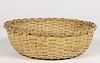 PAGE / ROCKINGHAM CO., SHENANDOAH VALLEY OF VIRGINIA STAVE-TYPE WOVEN-SPLINT SEWING BASKET